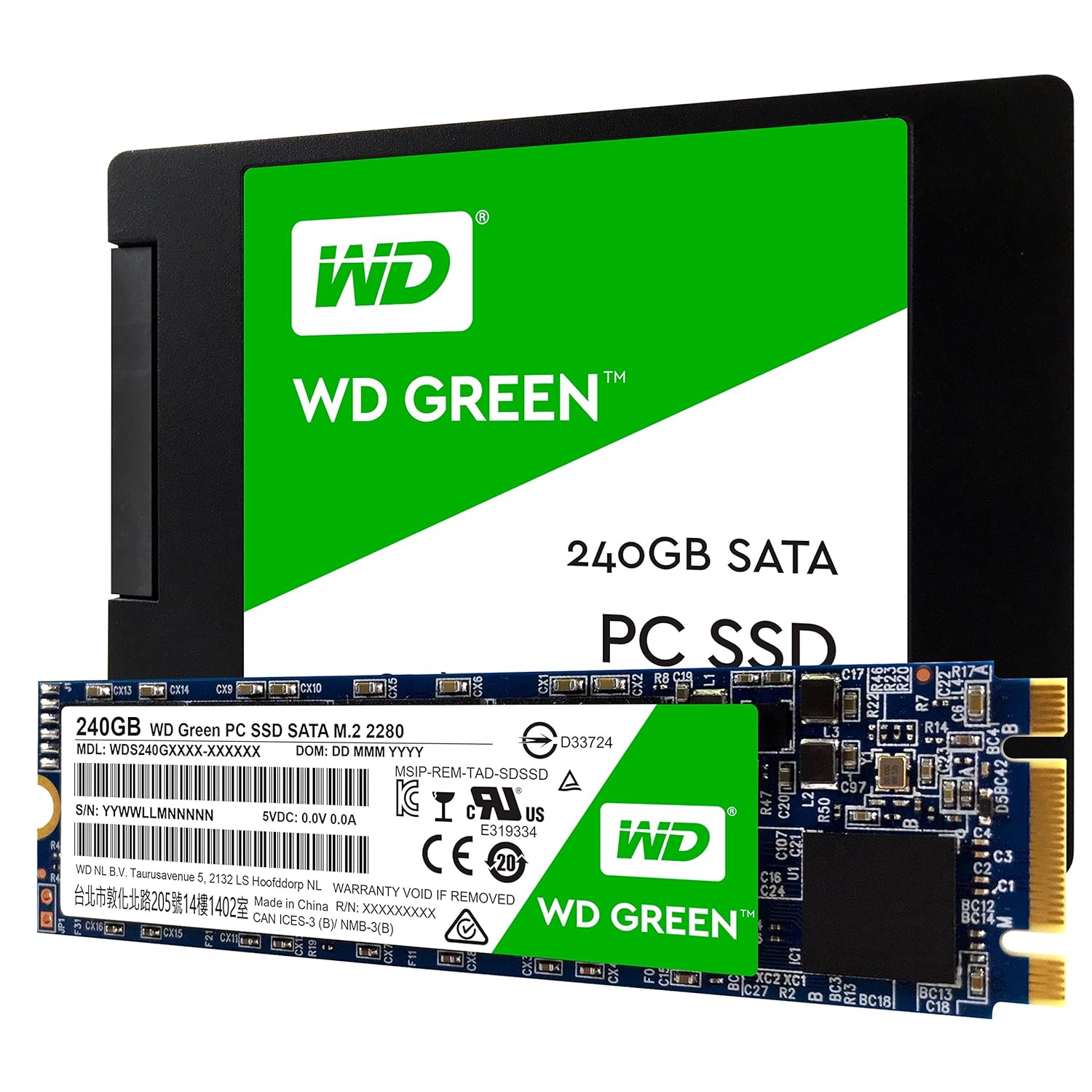 WD Western Digital Green 120GB SATA III M.2 Internal SSD (WDS120G1G0B)