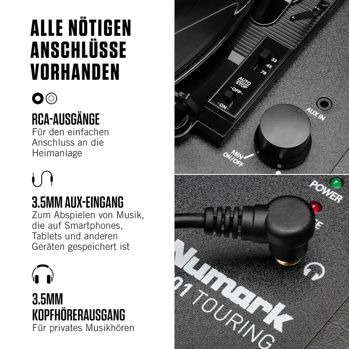 Numark PT01 Touring Touring Turntable
