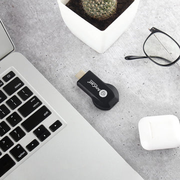 Anycast Wireless WiFi 1080P HDMI Display TV Dongle Receiver Black
