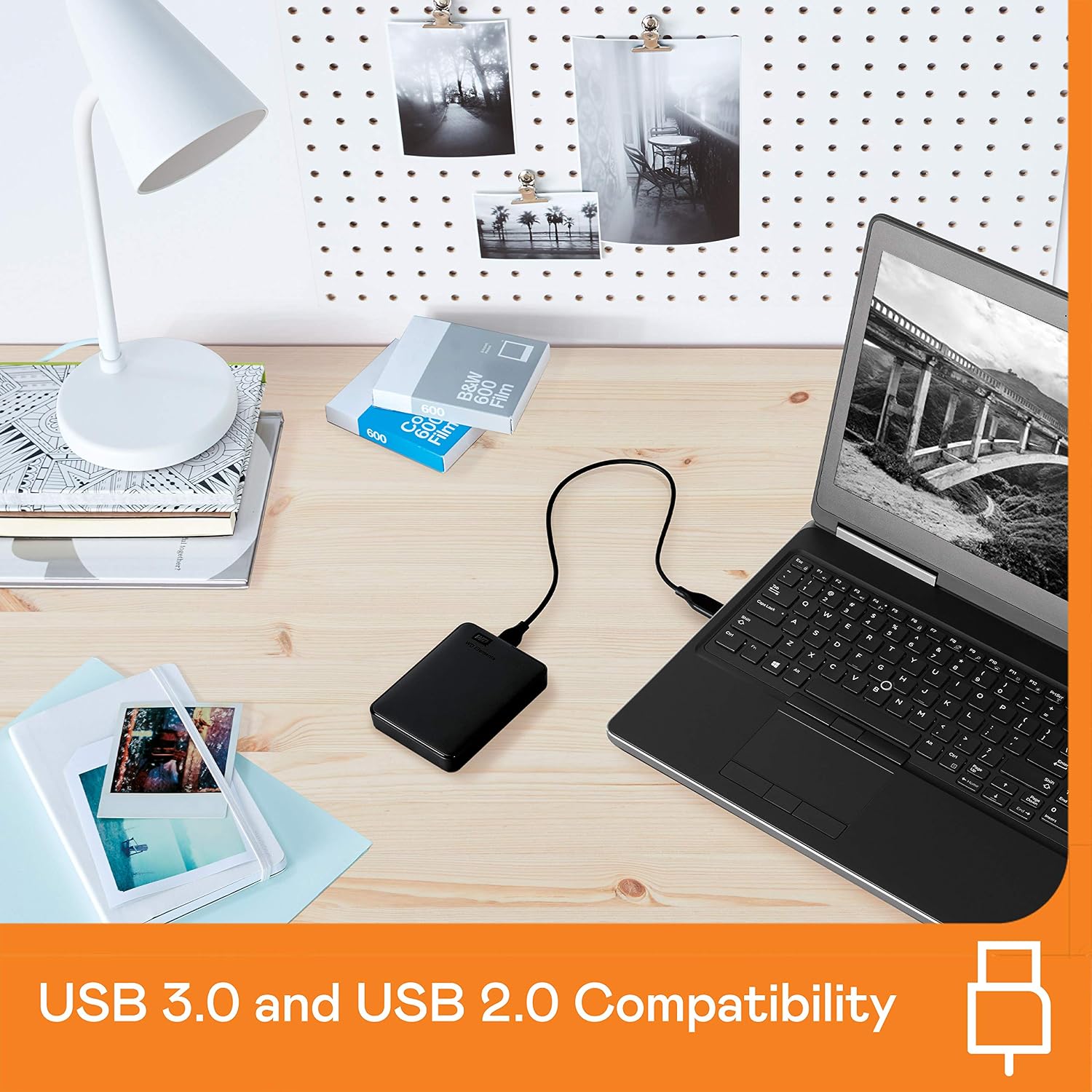 Western Digital WD 2TB Elements Portable Hard Disk Drive, USB 3.0, Compatible with PC, PS4 and Xbox,