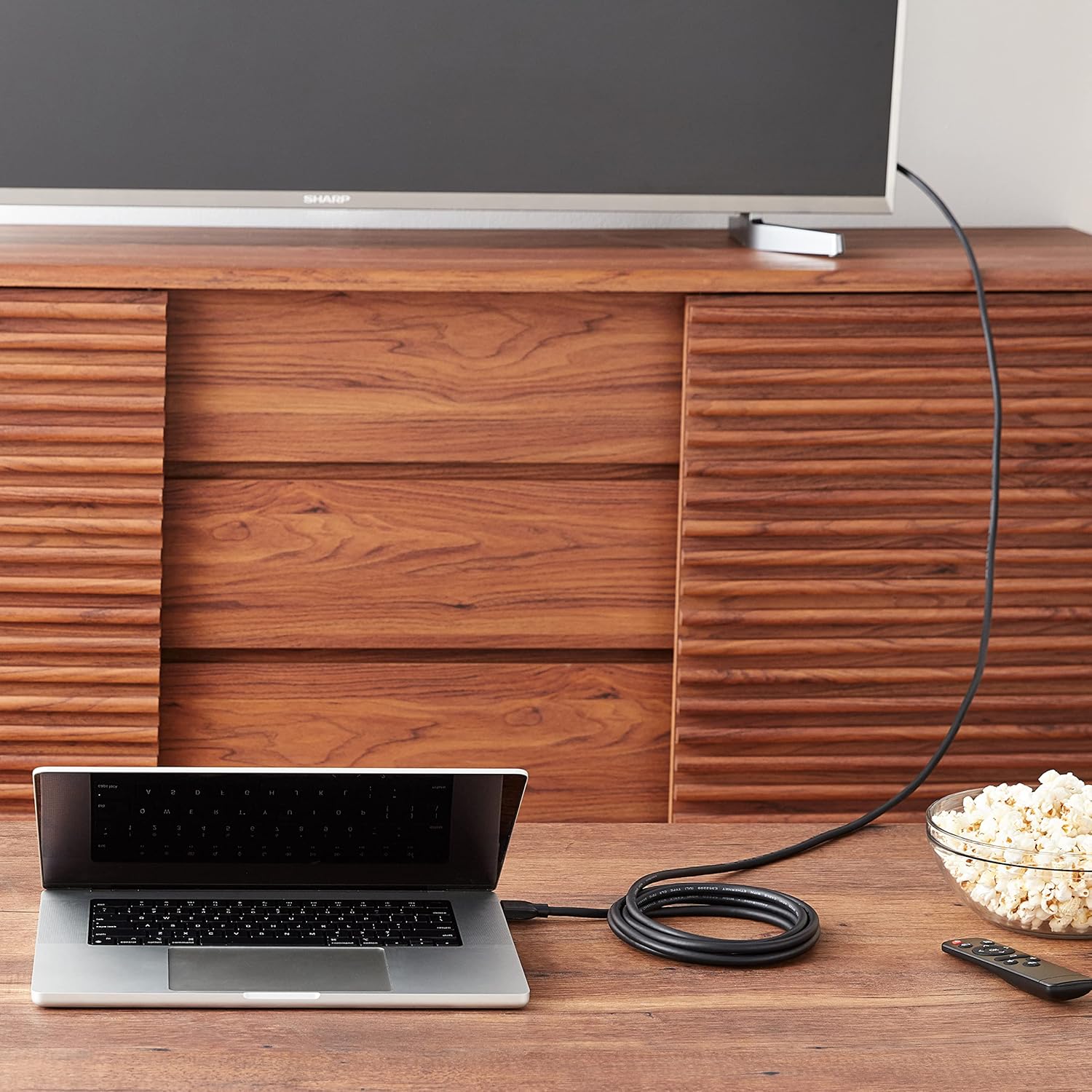 AmazonBasics 15 Feet High-Speed HDMI Cable (Black) - Supports Ethernet, 3D, 4K video