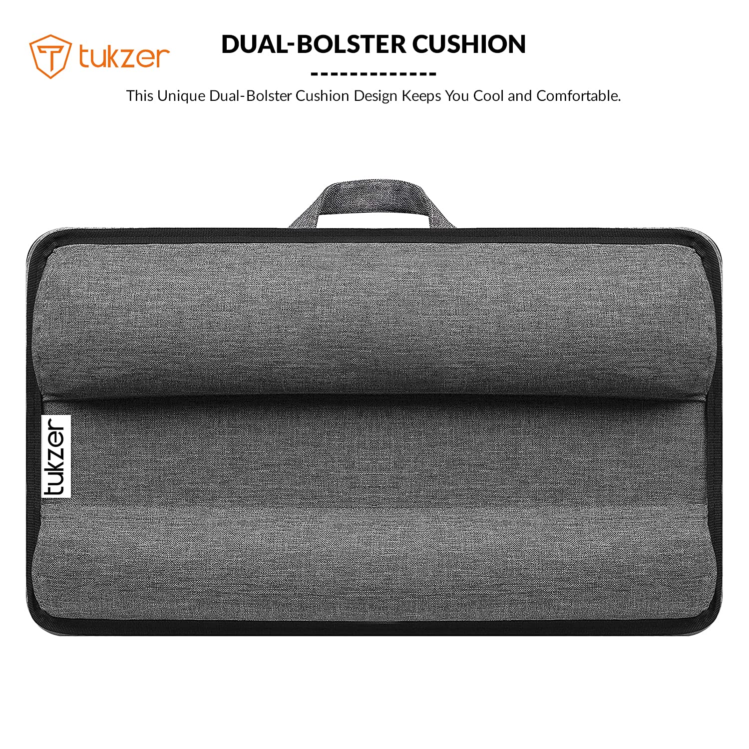 Tukzer Lap Desk Fits up to 17-Inch Laptop Angled Pillow Cushion with Built-in Mouse Pad & Phone Holder(Carbon Fiber)