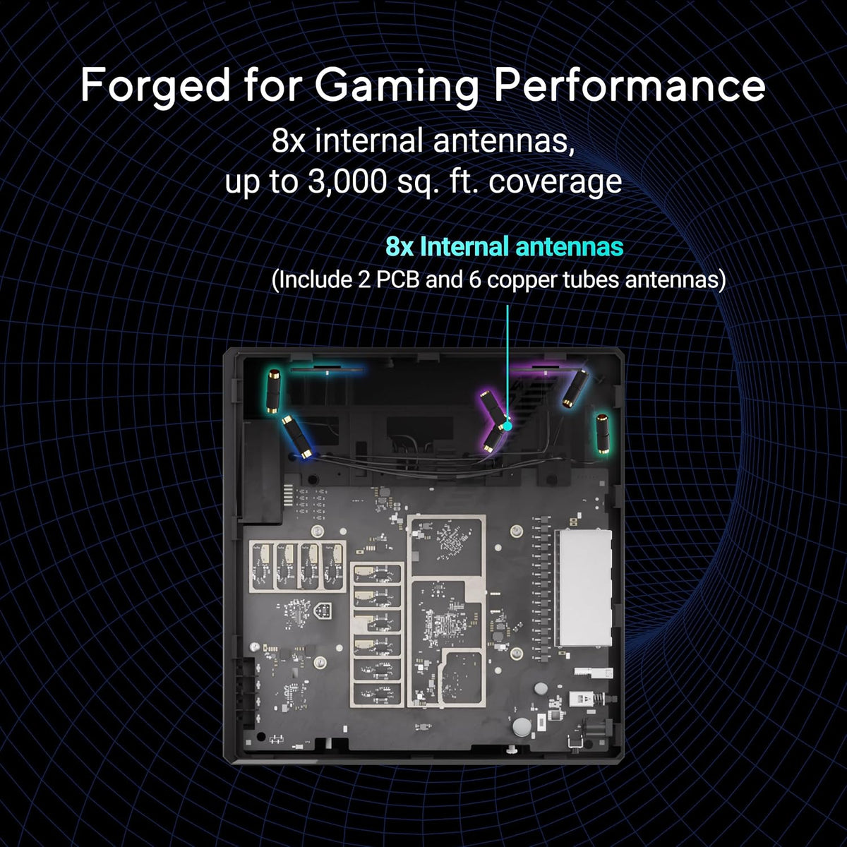 ASUS ROG Strix GS-BE12000 WiFi 7 Gaming Router - Tri-Band, 12Gbps, Mesh