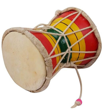 Juarez Nawaab 12.7 cm (5 Inch) Damru Hand Percussion Handmade Indian Musical Instrument SET OF 2