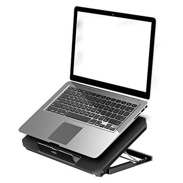 Dyazo MC Radiator Laptop Cooling Pad/Stand/Cooler with Two Fans Compatible for MacBook Air Pro, HP, Lenovo, Dell & Other 11.6(29.4cm), 13.3(33.7cm), 15.6 Inch(39.6cm) Notebook (Black)
