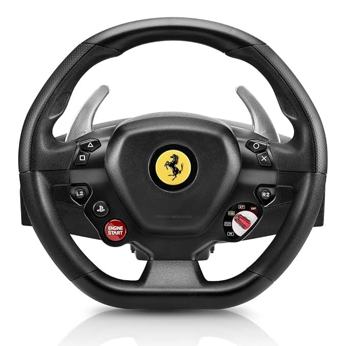 Thrustmaster T80 Ferrari 488 GTB Edition Racing Wheel for PS5 / PS4 / PC - Officially Licensed by Ferrari