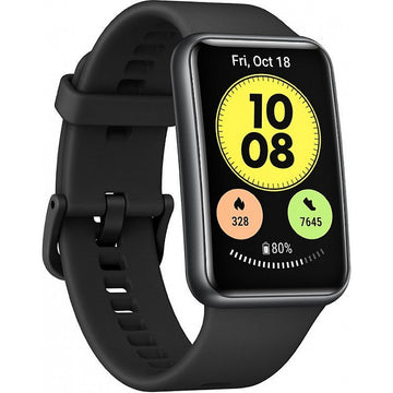 Huawei Watch Fit Smartwatch  (Black Strap, Free Size)