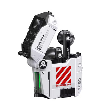 GravaStar P5 Sirius Wireless Earbuds – Bluetooth 5.2 In-Ear Headphones, Stereo Sound, 4 RGB Lights, 40H Playback, IPX4