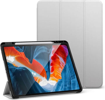 ESR Rebound Pencil Case for iPad Pro 12.9 (2021–2025) 5th, 6th Gen & New Models – Magnetic Apple Pencil Holder Cover, Grey iPad-64