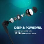 JBL Tune 215BT, 16 Hrs Playtime with Quick Charge, in Ear Bluetooth Wireless Earphones with Mic, 12.5mm Premium Earbuds with Pure Bass, BT 5.0, Dual Pairing, Type C & Voice Assistant Support (green)