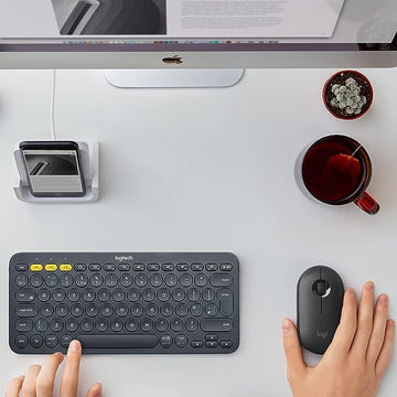 Logitech K380 Wireless Multi-Device Keyboard For Windows, Apple Ios, Apple Tv Android Or Chrome, Bluetooth, Compact Space-Saving Design, Pc/Mac/Laptop/Smartphone/Tablet