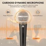 MAONO Dynamic Microphone Wired for Singing, Cordless Karaoke Mic with 9.8FT/3M XLR Cable, with On/Off Switch (AU-WDM01)