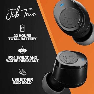 Skullcandy Jib True Wireless in-Ear Earbud-Black Orange