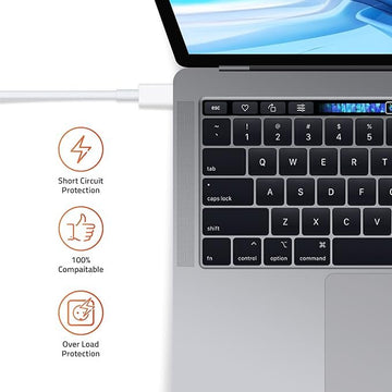 Artis 61 Watts USB Type C Laptop Adapter/Charger Compatible with MB Pro 13” (20.3V,3A) 2016 Onwards. Connector: USB Type-C (USB PD/QC 3.0)