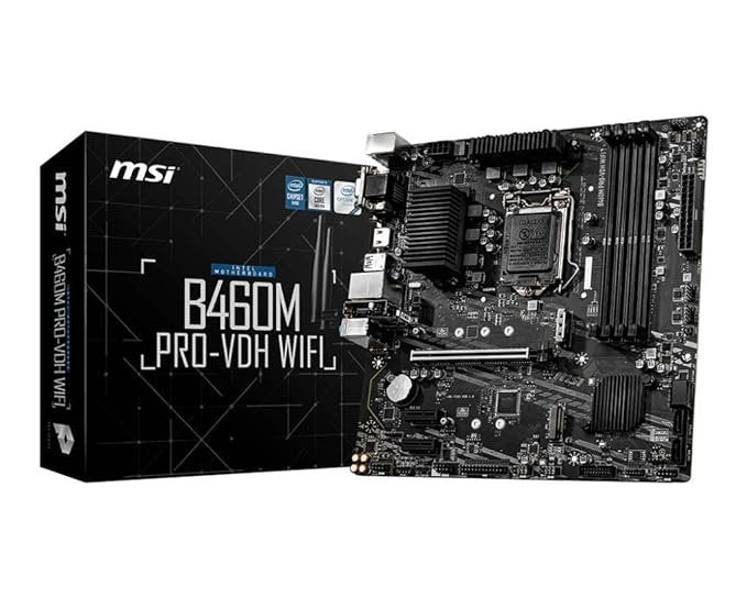 MSI B460M PRO-VDH WiFi MicvroATX Gaming Motherboard Socket A DDR4 (SEALED PACK)