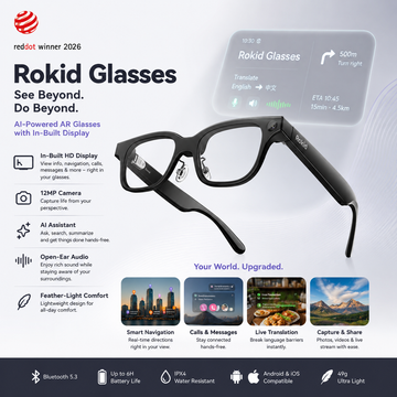 Rokid AI Smart Glasses – Stock Ready | Built-In AR Display, Camera & Live Translation