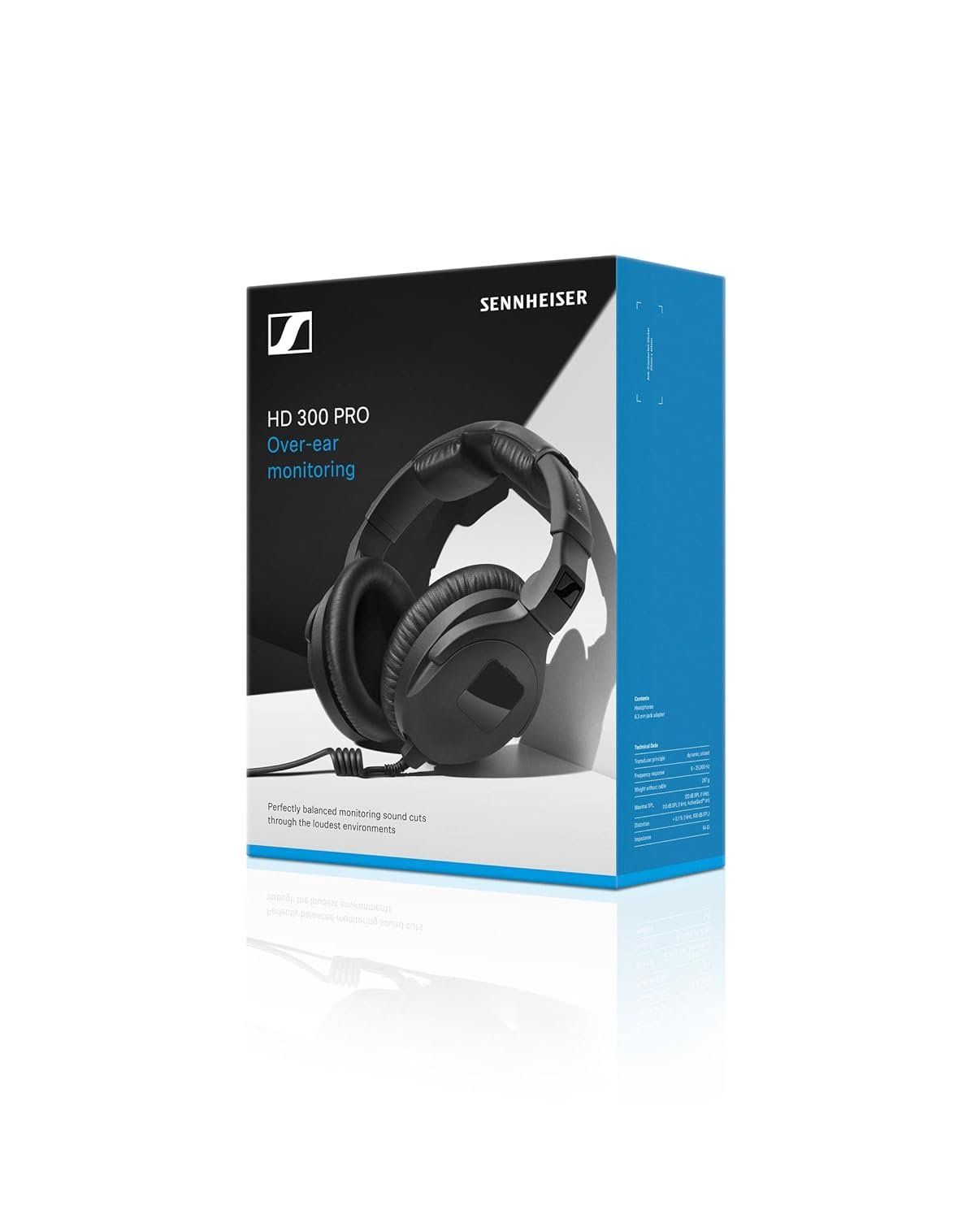 Sennheiser Professional Audio HD 300 Pro Wired Over Ear Headphones (Bl