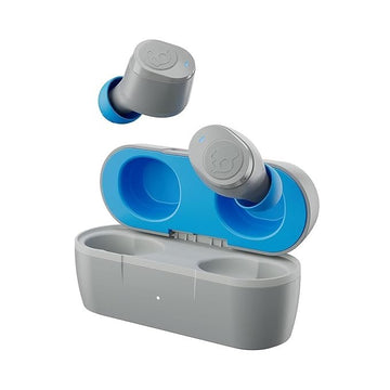 Skullcandy Jib True 2 in-Ear Wireless Earbuds, 32 Hr Battery, Microphone, Works with iPhone Android and Bluetooth Devices (Light Gray Blue) (Sealed Pack)