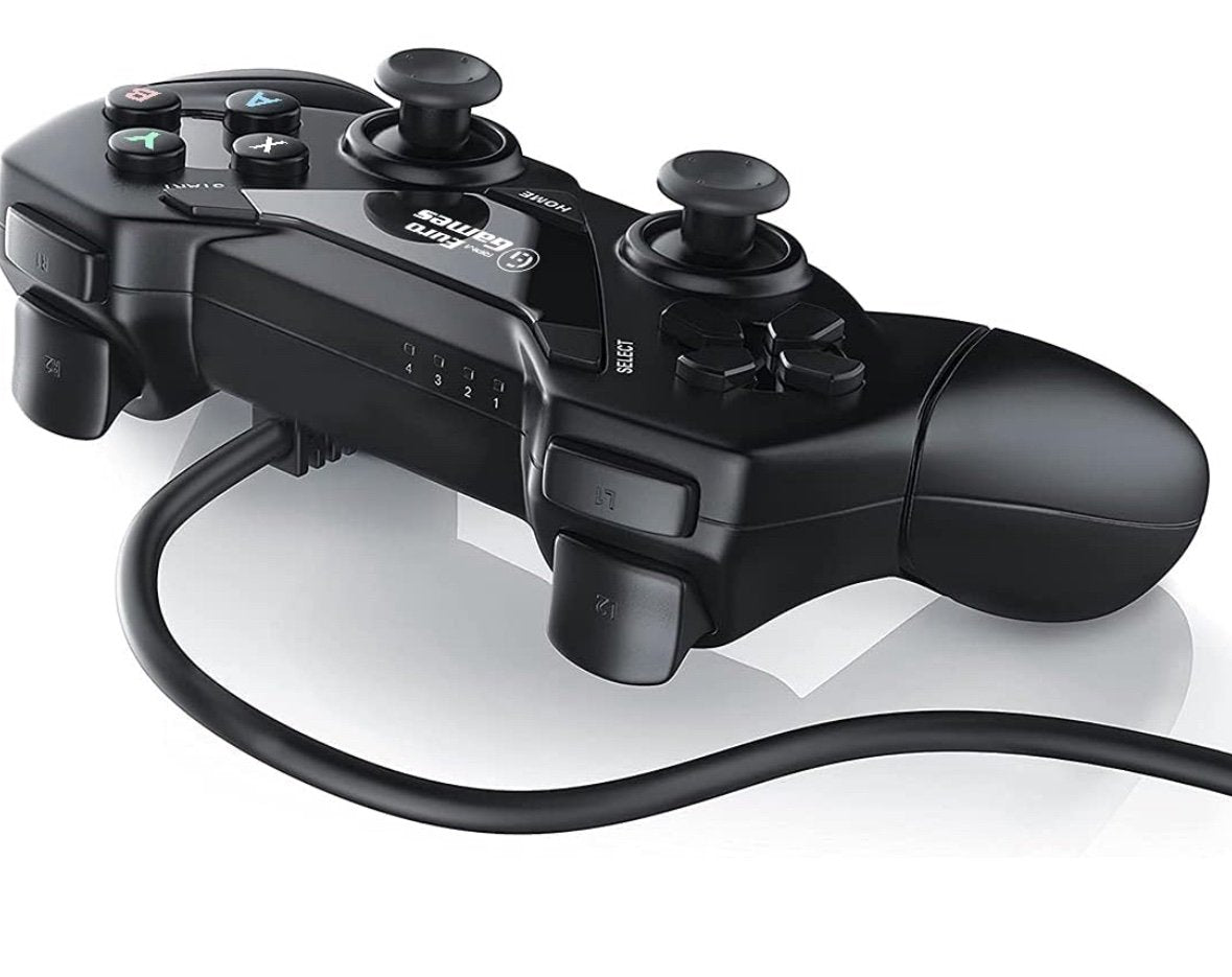 RPM Euro Games Laptop/PC Controller Wired for Windows - 7, 8, 8.1, 10 and XP, Ps3(Upgraded with XYAB Buttons)