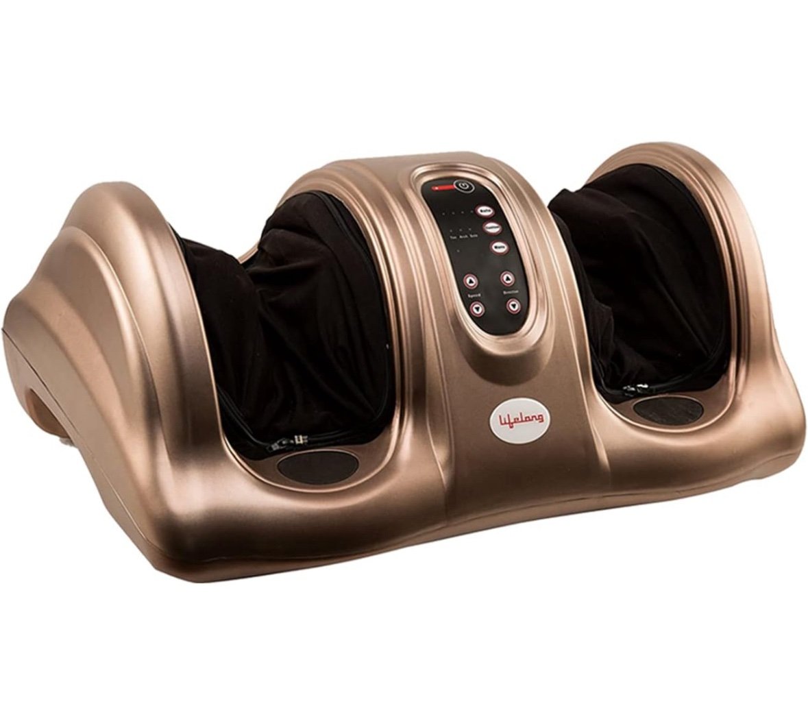 Lifelong Foot Massager Machine for Pain Relief with Kneading function - Also used as Leg Calf Massager - Corded Electric Foot Massage Machine for Home with Customizable Settings (LLM81)