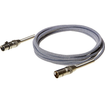 AmazonBasics Microphone Cable - 10 Feet, Black, White