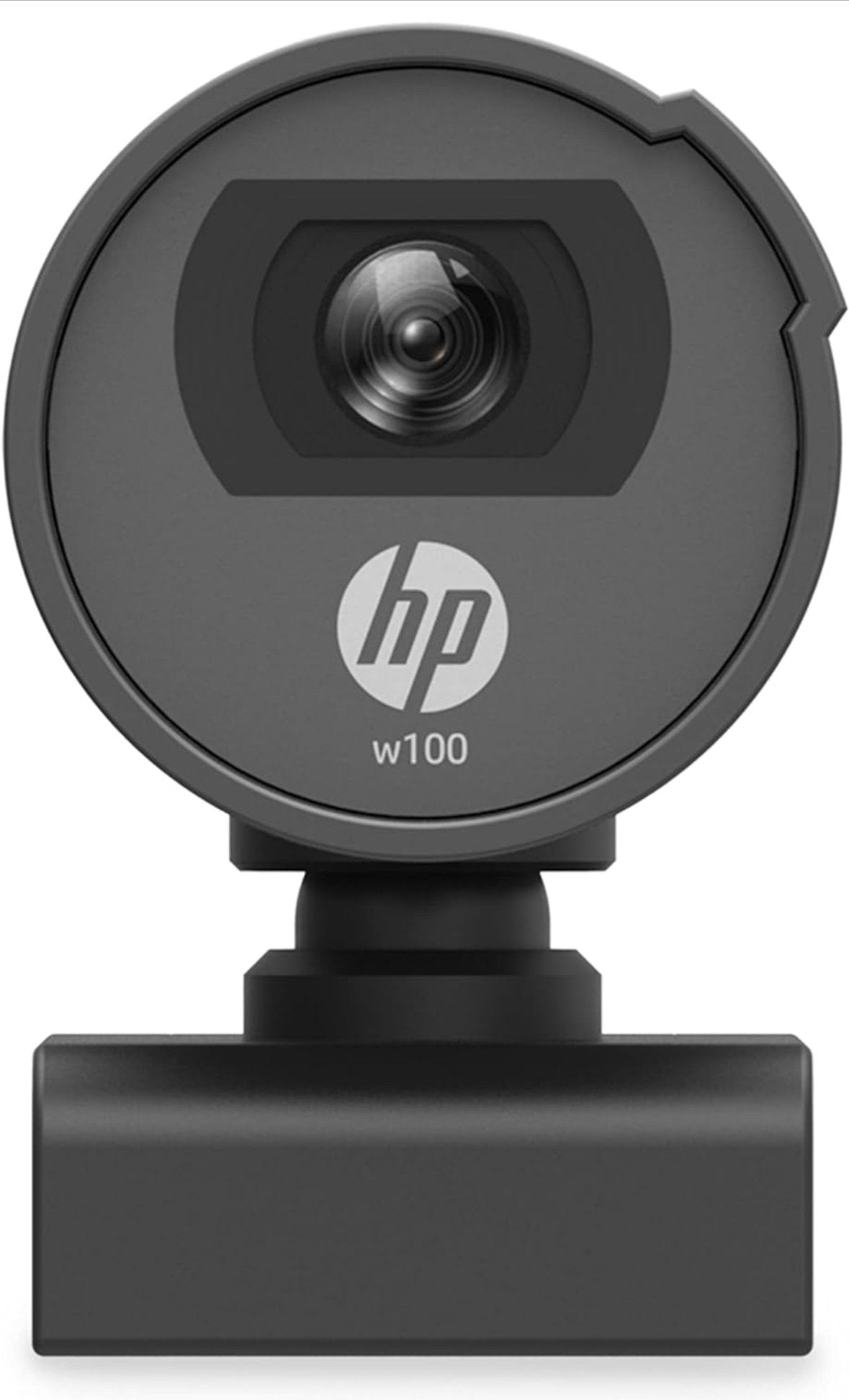 HP w100 480P 30 FPS Digital Webcam with Built-in Mic, Plug and Play Setup, Wide-Angle View for Video Calling on Skype, Zoom, Microsoft Teams and Other Apps (Black)