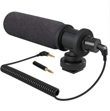 MAONO AU-CM10 Super Cardioid Condenser Video Shotgun Microphone, Vlog Mic with Wind Foam for iOS iPhone iPad, Canon Nikon DSLR Camera, Camcorder, Android Smart Phone, YouTube