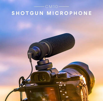 MAONO AU-CM10 Super Cardioid Condenser Video Shotgun Microphone, Vlog Mic with Wind Foam for iOS iPhone iPad, Canon Nikon DSLR Camera, Camcorder, Android Smart Phone, YouTube