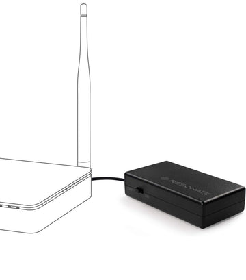 Resonate Router UPS 3*2600 mah battery Zero Dep UPS FOR WIFI router pro 5 hour power Backup Router UPS compatible with all 12V< 2A Devices, FTTH, Set Top box,IOT, MINI CAMERA