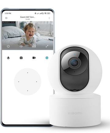 Xiaomi Mi Wireless Home Security Camera 2i | Full HD Picture | 360 View | 2MP CCTV | AI Powered Motion Detection | Enhanced Night Vision| Talk Back Feature (2 Way Calling), 1080p, White