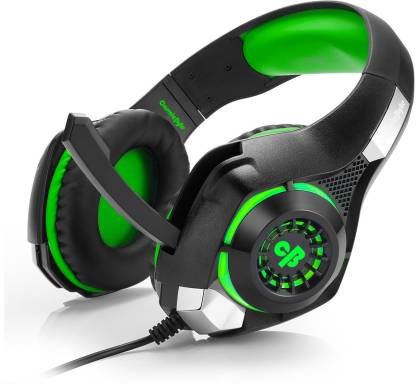 Cosmic Byte GS420 Headphones with Mic, RGB LED lights  for PS4, (Blue/Green)