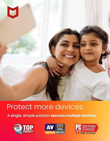 McAfee Total Protection | 1 Device, 3 Year | Antivirus Internet Security Software | Password Manager & Dark Web Monitoring Included | PC/Mac/Android/iOS | Email Delivery