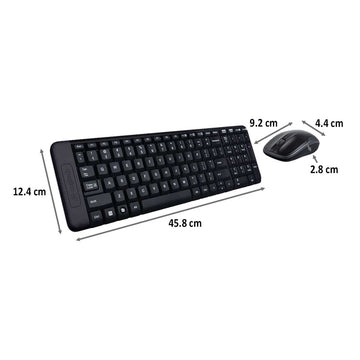 Logitech MK220 Wireless Keyboard & Mouse Combo (Black)