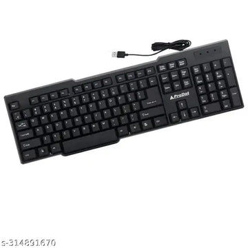 PRODOT KB-207s Standard Keyboard Wired USB Desktop Keyboard  (Black)