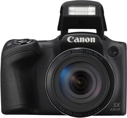 Canon PowerShot SX430 IS 45x Optical Zoom, 4x Digital Zoom, Black)