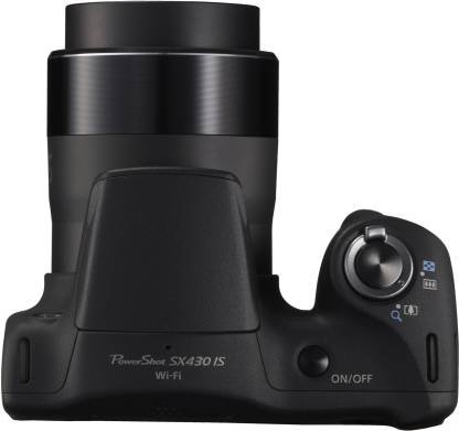 Canon PowerShot SX430 IS 45x Optical Zoom, 4x Digital Zoom, Black)