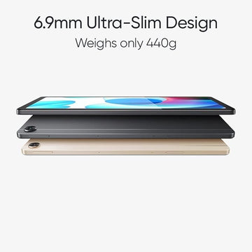 realme Pad WiFi+4G Tablet | 3GB RAM 32GB ROM (Expandable) | 26.4cm (10.4 inch) WUXGA+ Display | 7100 mAh Battery | Dolby Atmos Quad Speaker | Gold Colour ( Sealed Pack )