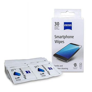 ZEISS Smartphone Wipes 30 Count - Pack of 2| Perfect Screen Cleaner for Smartphones, Mobile Phone, Laptops, Tablets, TVs and other screen devices