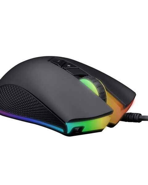 ZEBRONICS Zeb-Phobos USB Gaming Mouse (PHOBOS) with RGB Lights ( Black )