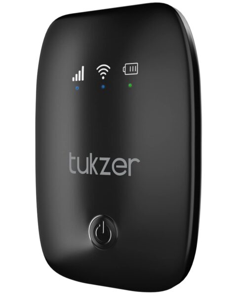 Tukzer 4G LTE Wireless Dongle with All SIM Network Support | Plug & Play Data Card Stick with up to 150Mbps WiFi Hotspot | 2100mAh Rechargeable Battery| SIM Adapter Included (Black) (LIMITED OFFER)