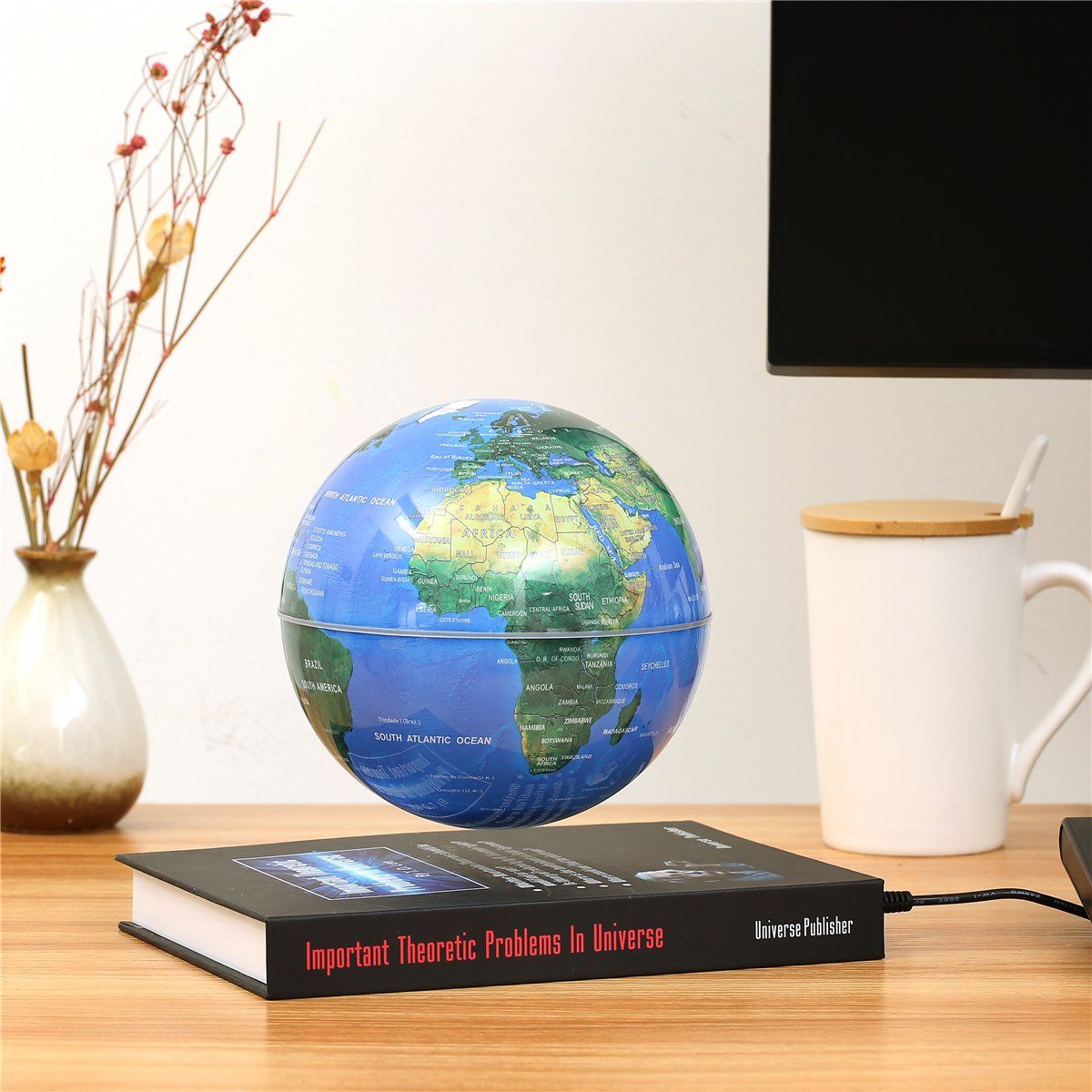 Dc by DealCliq Book Shape Base Magnetic Floating Globe
