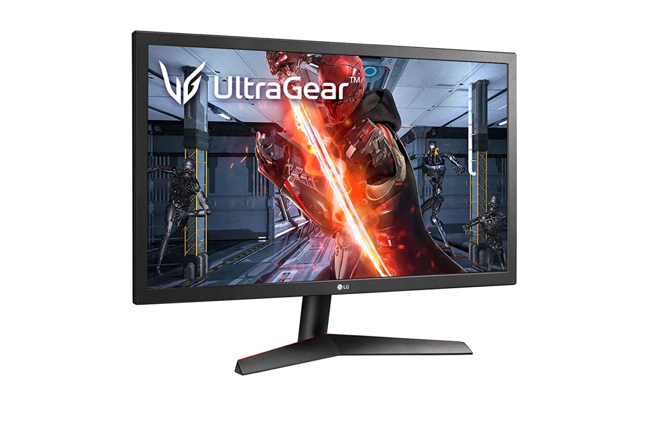 LG UltraGear FHD 24-Inch Gaming Monitor 24GL600F-B, TN with AMD FreeSync,  144Hz, Black