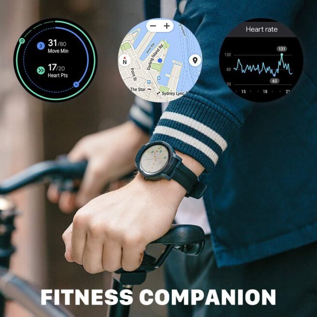 TicWatch E2 Wear OS by Google Fitness smartwatch 5 ATM