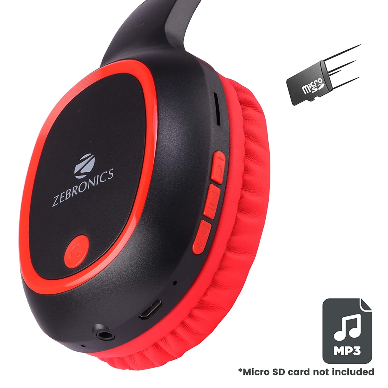 Zebronics Zeb Thunder Wireless BT Headphone Comes with 40mm