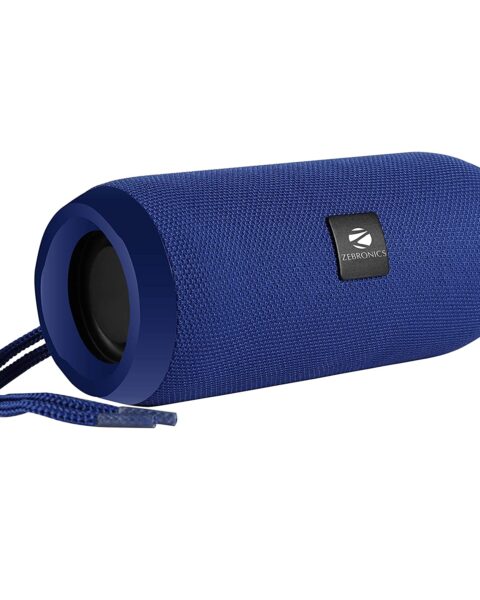 Zebronics Zeb-Action Portable BT Speaker with TWS Function, USB,mSD, AUX, FM, Fabric Finish (Blue)