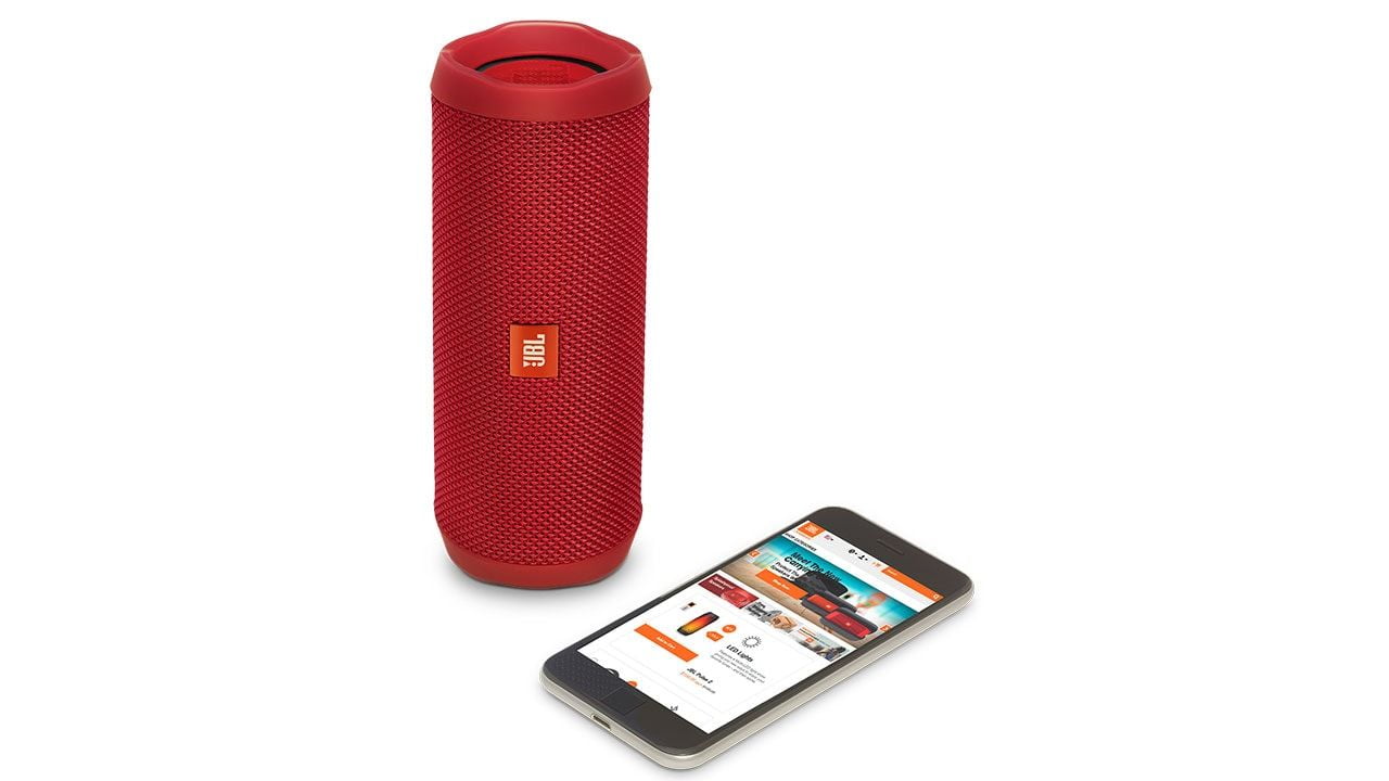  JBL Flip 4 Waterproof Portable Bluetooth Speaker (Red) :  Electronics