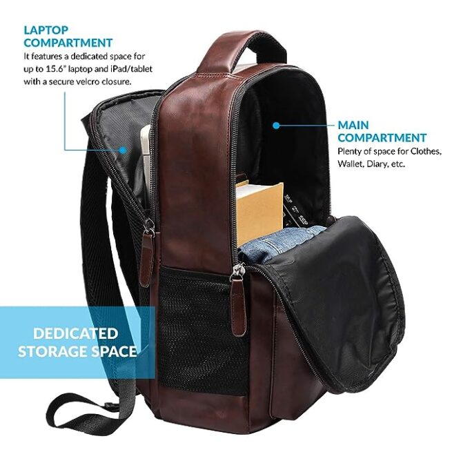 AirCase premium laptop bag with handle & shoulder strap fits upto 15.6