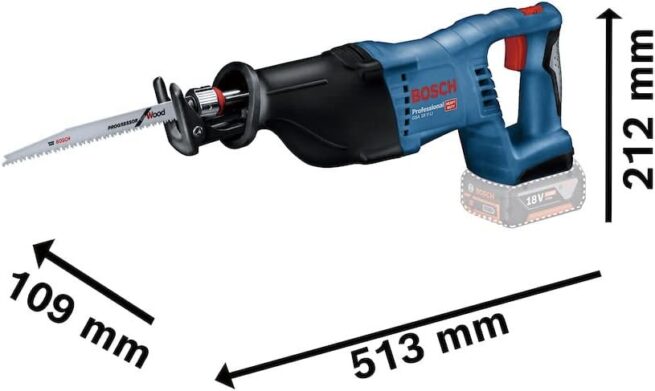 Bosch GSA 18 V LI C 18V Heavy Duty Cordless Reciprocating Saw