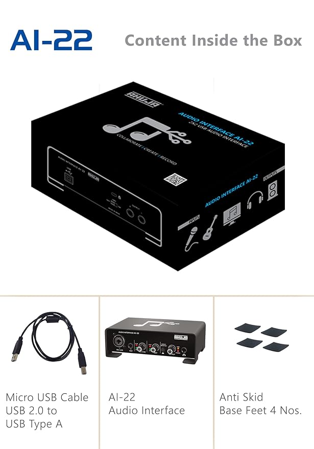 AHUJA AUDIO INTERFACE AI22 (2 * 2 USB) Dealcliq