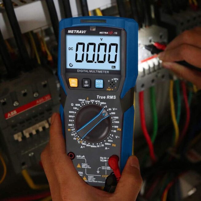 Metravi Metrasafe-10 Digital Trms Multimeter With Ncv - Dealcliq